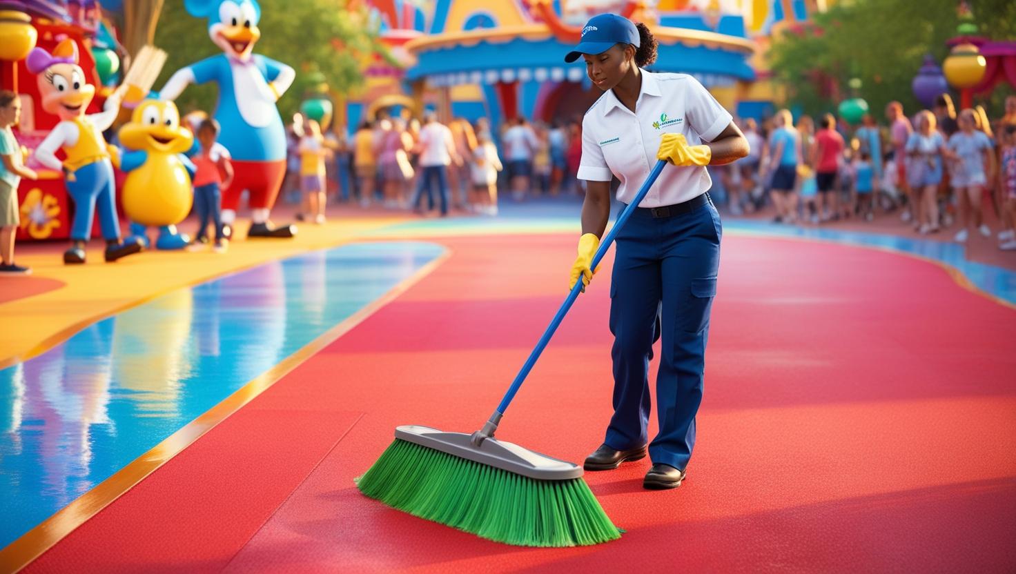 ディズニー掃除の神様が教えてくれたことを実行するスタッフ